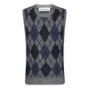 Checked Crew Neck Waistcoat