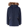 Blue Padded Nylon Jacket for Men