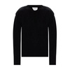 Medium Black Double Neck Wool Sweater