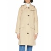 Beige Trench Coat with Removable Hood