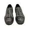 Grey suede lace-up shoes with contrast laces