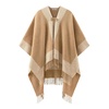 Soft Oversized Shoulder Cape with Fringe Detail