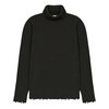 Turtleneck Sweater With Wool Breakages