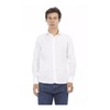 White Slim Fit Italian Collar Shirt