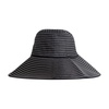 Silk Embroidered Sun Hat Black