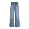 Blue Denim Wide Leg Jeans