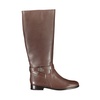 Brown Leather High Boots Brittaney