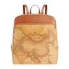 Classic Geo Print Backpack with Front Pocket