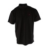 Black Polo Shirt with Silk Blend