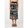 Merino Wool Jacquard Midi Skirt