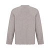 Ribbed Crew Neck Sweatshirt with Raw Cut