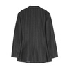 Melton Pinstripe Wool Jacket