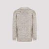 BOTTEGA VENETA Men's Gray Embroidered Linen Cardigan for SS24