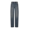 Baggy Twisted Leg Trousers in Blue