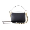 Blue Women's Bag with Removable Handle and Chain Strap