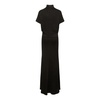 Black Midi Dress with Knot Detailing