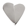 Heart-shaped Silver Earrings Pair