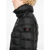 Black Padded Down-Feather Coat