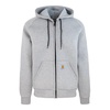 Grey Hooded Jacket Waterproof Soft Cotton