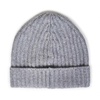 Cashmere Fisherman's Rib Knit Hat