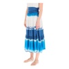 Blue Tie Dye Midi Skirt