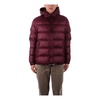 Bordeaux Hooded Coat with Zipper Pockets