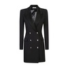 Black Dress Coat Elegant Style