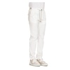 White Cotton Trousers with Zipper