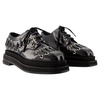 heart toe grommet brogue loafers -  - leather - black