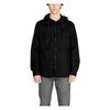 Black Hooded Cotton Shirt