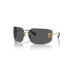 Miu Miu Eyewear Logo-Plaque Oversize-Frameless Sunglasses