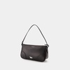 Black Leather Shoulder Bag Boogie Baguette