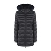 Long Mead Fur Jacket - Black