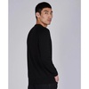 Raglan Knitwear Ribbed Round-neck Cotton