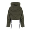 Green Shorty Cropped Down Jacket