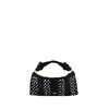 Raffia Nano Shoulder Bag - Black