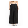 Black High-Waisted Elastic Waistband Skirt