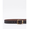 Leather Belt with Metal Buckle