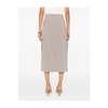 Dove Grey Midi Skirt with Pockets