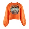 Orange Cotton Sweater for Women