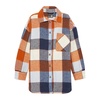 Orange Flannel Oversized Shirt