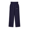 Linen trousers with logo