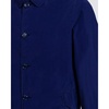 Navy Blue Single-Breasted Coat