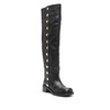 Black Stud Embellished Knee-High Boots