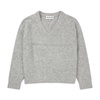 Soft and Cozy Knit with V-Neck - Larussa Strik 1613/23472 80-Light Grey