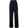 Navy Blue Patterned Trousers