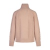 Pink Turtleneck Wool Cashmere Sweater