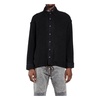 Black Wool Cashmere Twill Shirt