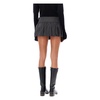 Charcoal Bubble Mini Skirt