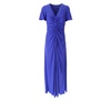 Blue Ruched Maxi Dress